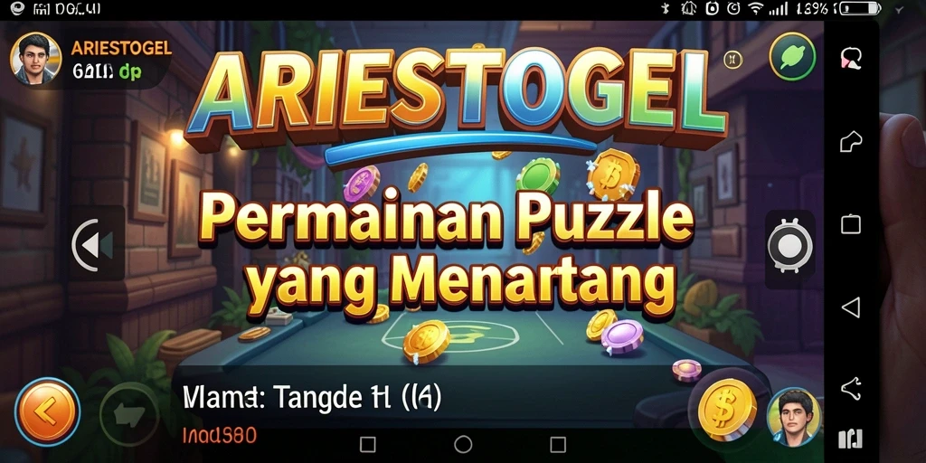 Screenshot ARIESTOGEL menampilkan gameplay Puzzle yang seru dan menantang.