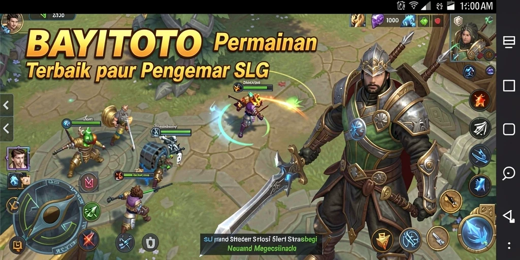 Tampilan menakjubkan dari gameplay strategis di BAYITOTO.