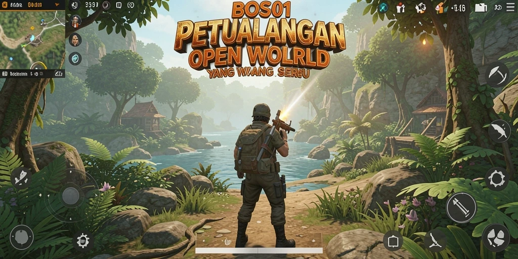 Tangkapan layar menunjukkan gameplay seru dalam dunia Open World.