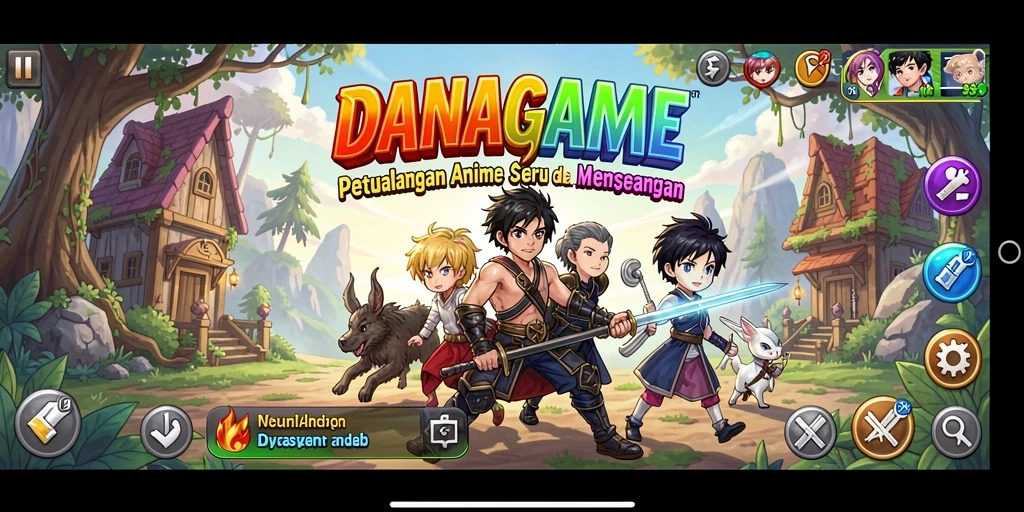Tampilan menarik dari gameplay Anime yang mendebarkan.
