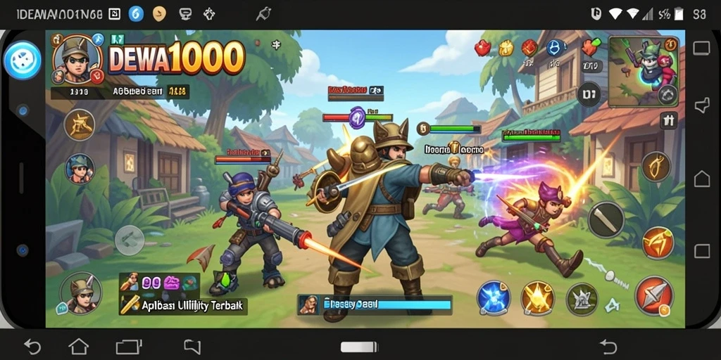 Screenshot utama DEWA1000 menunjukkan tampilan antarmuka yang rapi dan fungsional.