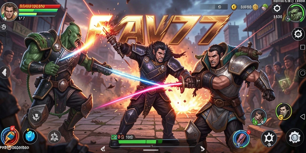 Tampilan gameplay seru dan mendebarkan dari FAV77.