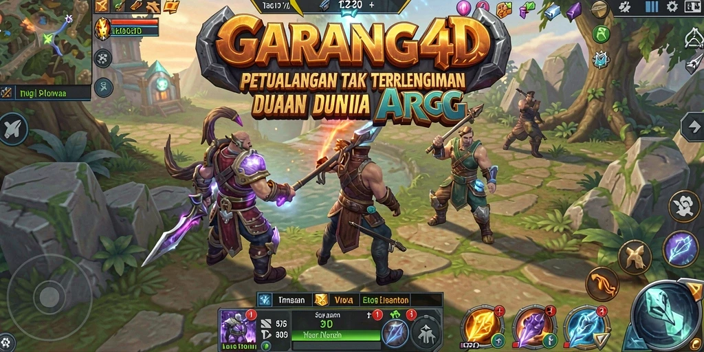 Screenshot utama GARANG4D menampilkan aksi seru dalam pertarungan ARPG.