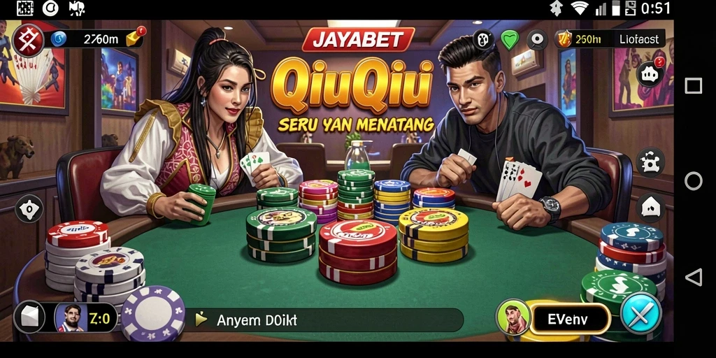 Gameplay seru QiuQiu di JAYABET