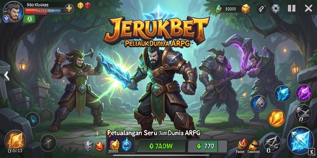 Tangkapan layar gameplay JERUKBET yang penuh aksi dan petualangan.