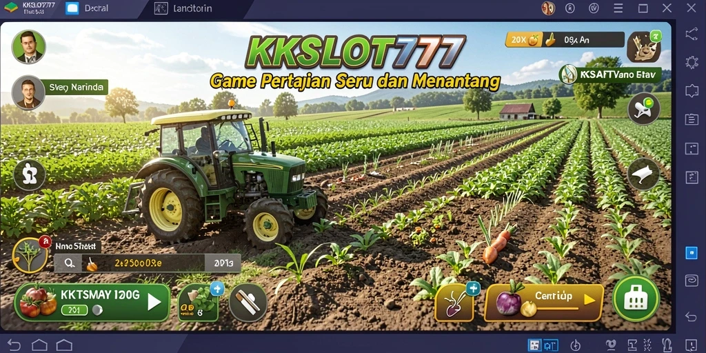 Tampilan gameplay KKSLOT777 yang menarik dan penuh warna.