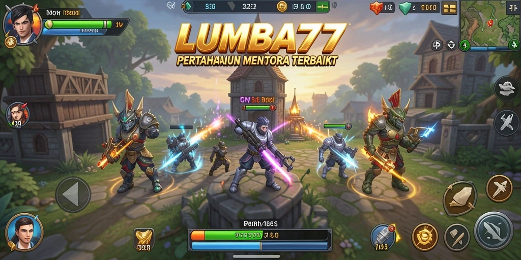 Cuplikan gameplay menegangkan dari LUMBA77 Tower Defense.