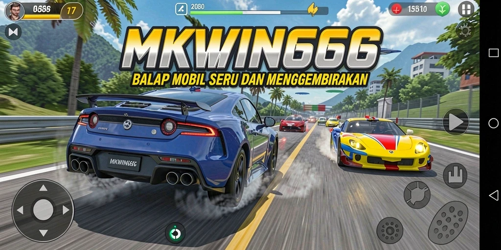 Gameplay seru di MKWIN666 penuh adrenalin balapan.