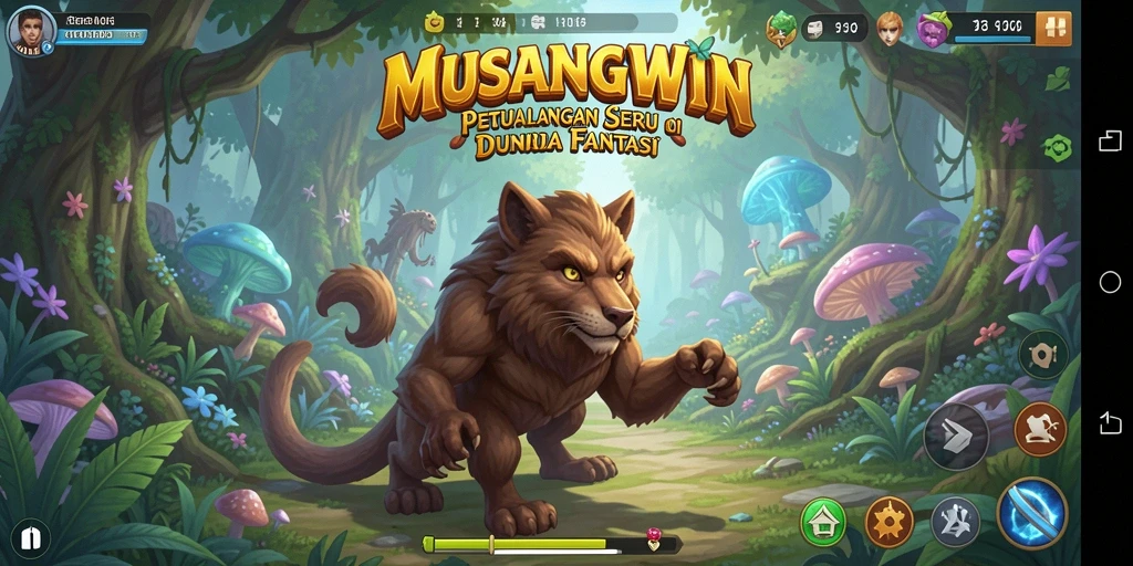 Menampilkan gameplay seru di dunia petualangan MUSANGWIN.