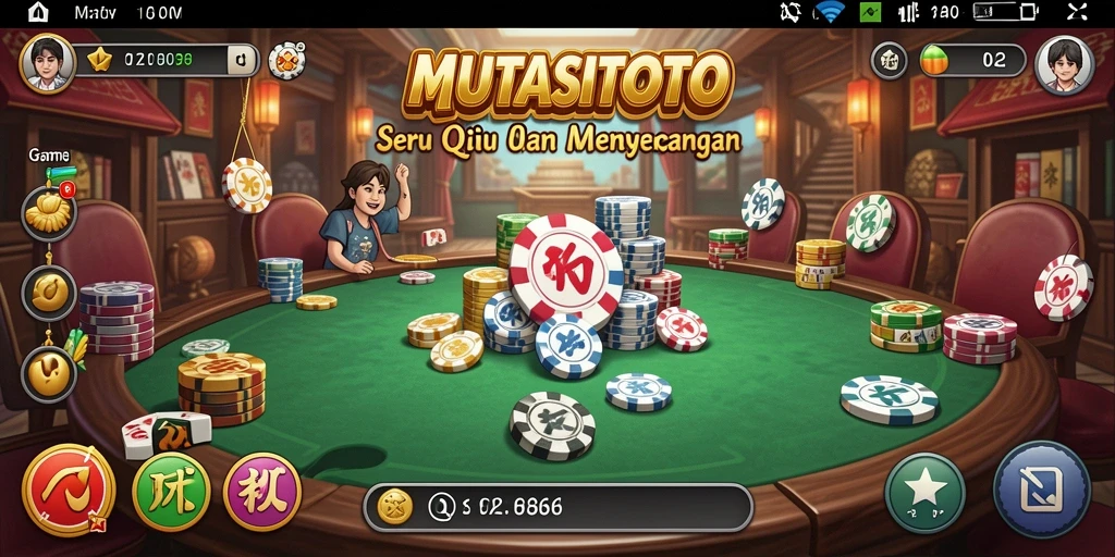 Tampilan menarik gameplay QiuQiu di MUTASITOTO.