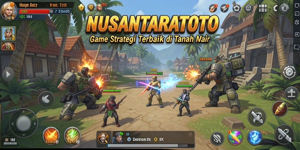 Screenshot menunjukkan pertarungan strategis antar pemain yang mendebarkan.