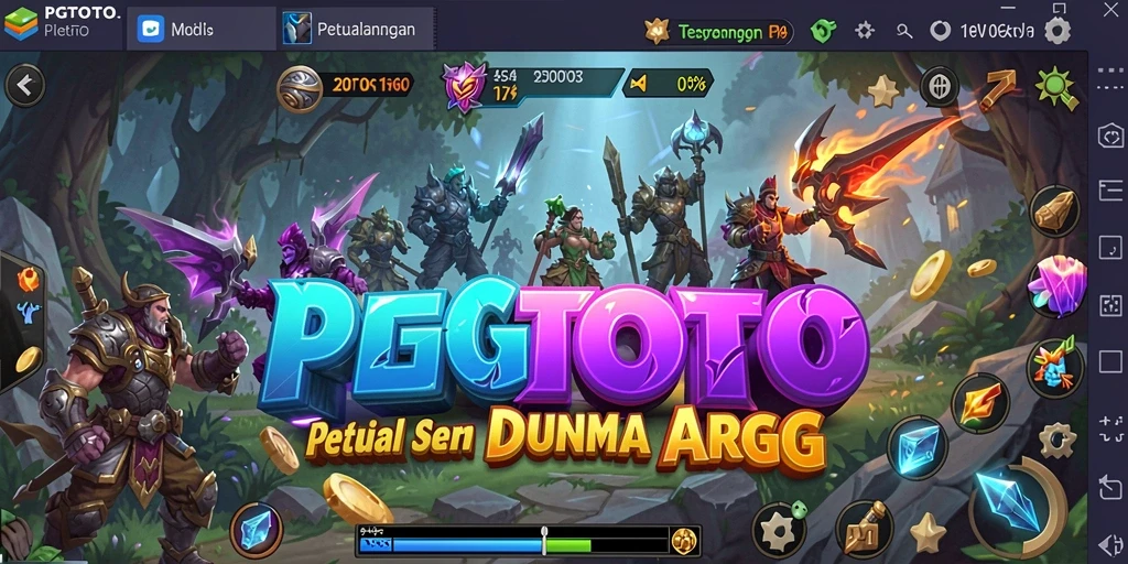 Gameplay seru PGTOTO dengan pertarungan dinamis.