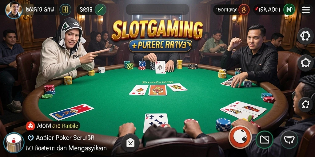 Tampilan gameplay mendebarkan di SLOTGAMING dengan teman-teman.