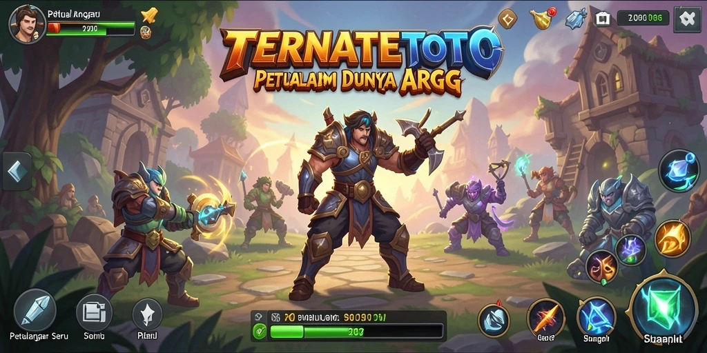 Tampilan gameplay TERNATETOTO yang mendebarkan dengan aksi tempur seru.