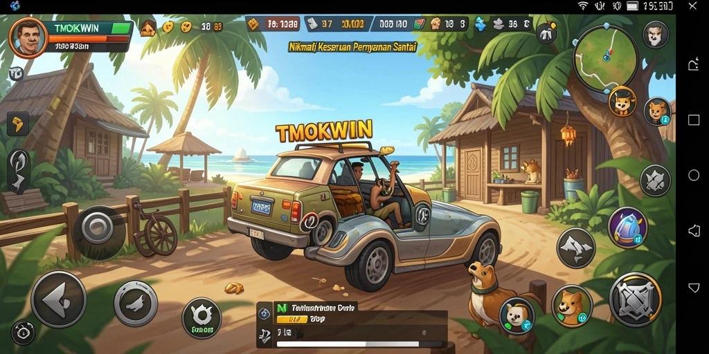 Tampilan menarik dari gameplay TMOKWIN yang seru dan santai.