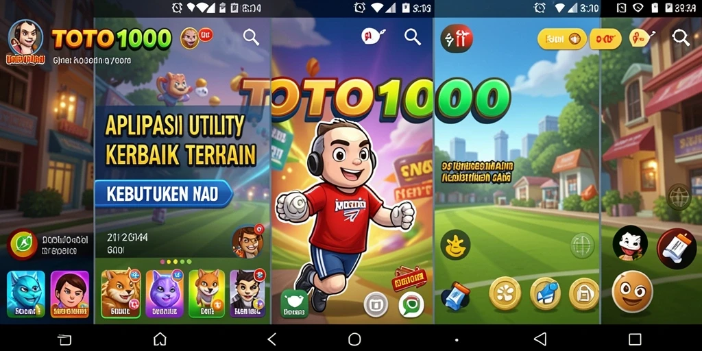 Tampilan antarmuka utama TOTO1000 yang intuitif dan modern.