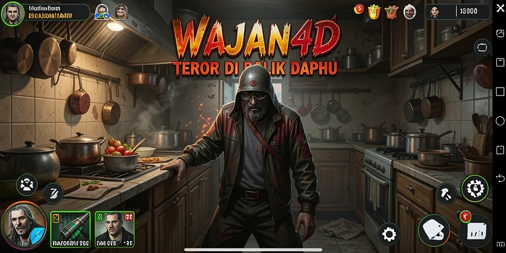 Screenshot menampilkan suasana menegangkan dalam game WAJAN4D.