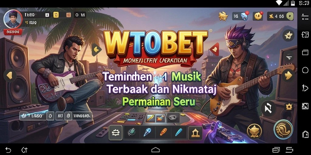 Tampilan gameplay yang interaktif dan penuh warna dari WTOBET.