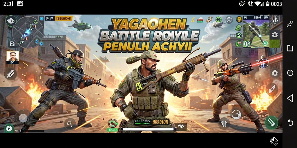 Gameplay seru dalam pertempuran intens di YAGAOHEN.