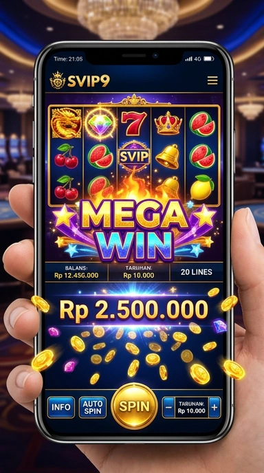 Tampilan antarmuka pengguna svip9 yang bersih dan profesional.